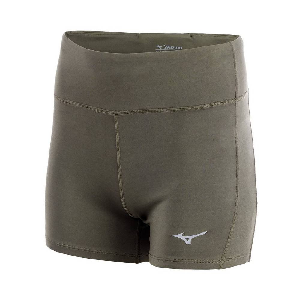 Mizuno Impulse Short - Bayan Tayt - Gri Türkiye (GXKLAQ-086)